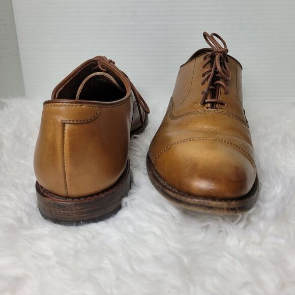 Allen Edmonds "Park Avenue" Men's Shoes Size 11.5 D Cap Toe Oxfords Walnut - Picture 7 of 11